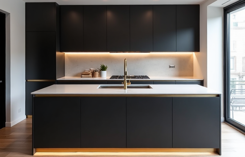 Habillage mobilier - Portes rénovées